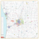 Grand Rapids, MI Vicinity Wall Map