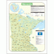 Minnesota Shaded Relief Map w/Backboard